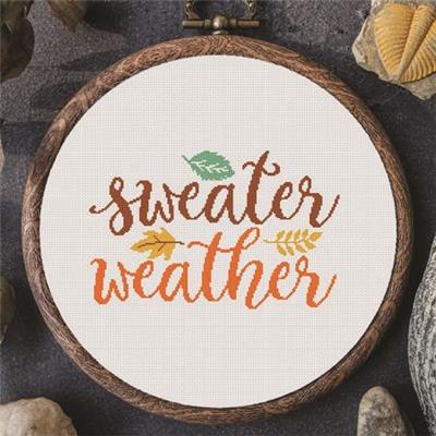 Autumn Sweatshirt  Cross Stitch Pattern