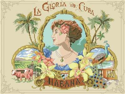 Vintage Posters - Cuba From Cross Stitch Collectibles - Cross