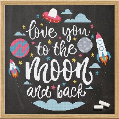 Stitch With Balloon I Love You To The Moon And Back Rug