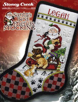 Woodland Critters & Snowman Stocking by Stoney Creek Counted Cross
