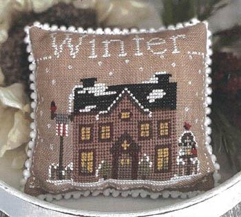 Winter Cottage Cross Stitch Pattern