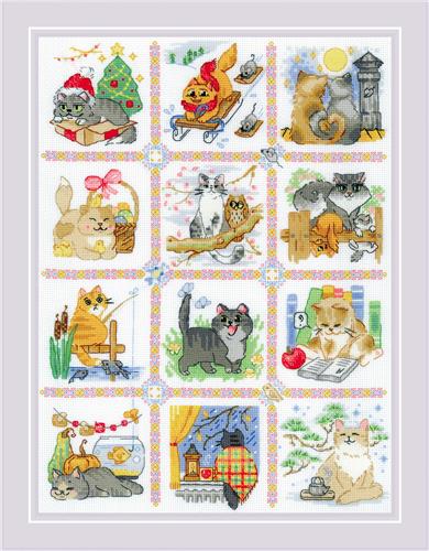 Cat  Cross Stitch Kit at Everything Cross Stitch